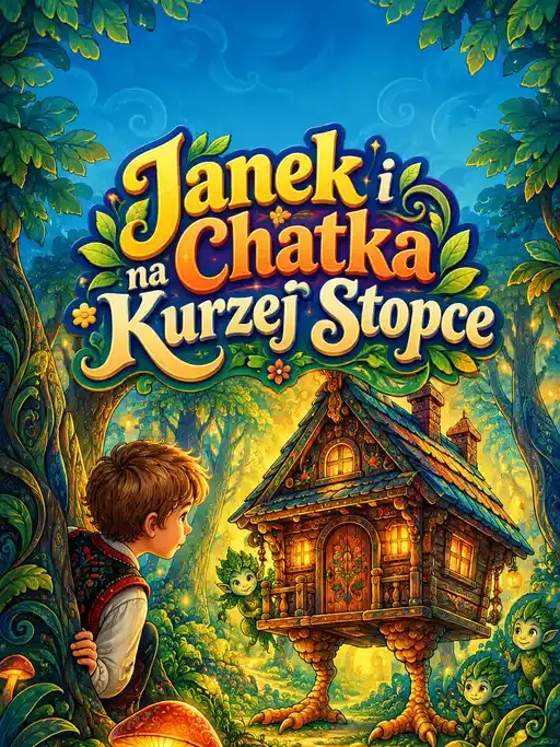 Okładka książeczki „Janek i Chatka na Kurzej Stopce”