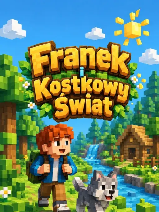 Okładka książeczki „Franek i Kostkowy Świat”