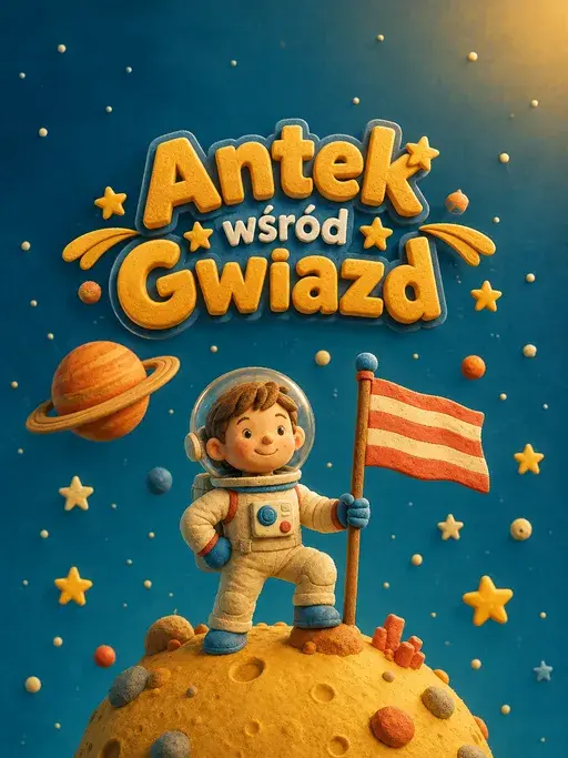 Okładka książeczki „Antek wśród Gwiazd”